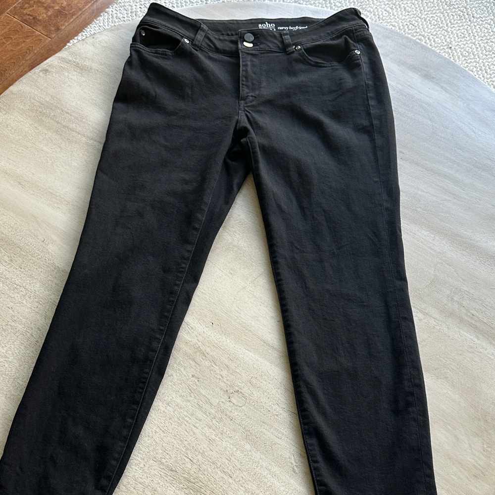 Soho Classic Black Denim Pants